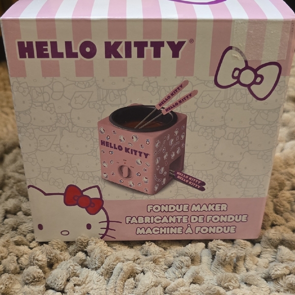 New Hello Kitty Electric Fondue Maker With 4 Skewer Forks - Picture 1 of 7